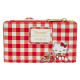 Cartera con Cremallera Hello Kitty De Cuadritos