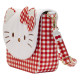 Bolso Bandolera Hello Kitty De Cuadritos