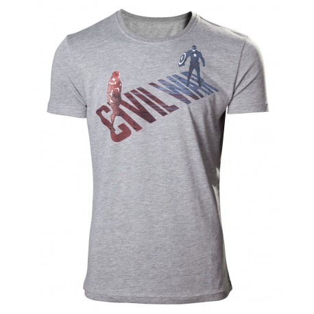 Camisera Guerra Civile Captain America vs Iron Man