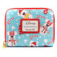 Cartera Loungefly de Mickey y Minnie muñecos de nieve