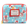 Disney by Loungefly Monedero Snowman Minnie & Mickey AOP