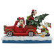 FIGURA DISNEY MICKEY CON AMIGOS NAVIDAD COLECCION TRADITIONS