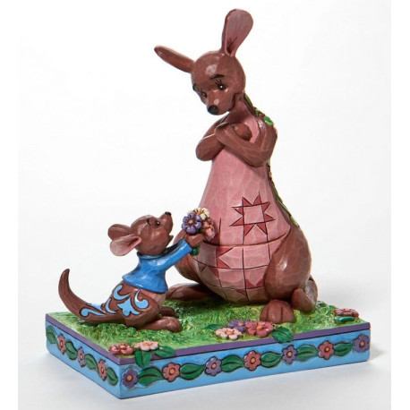 Figura decorativa Clásicos Disney Flores Kanga & Roo