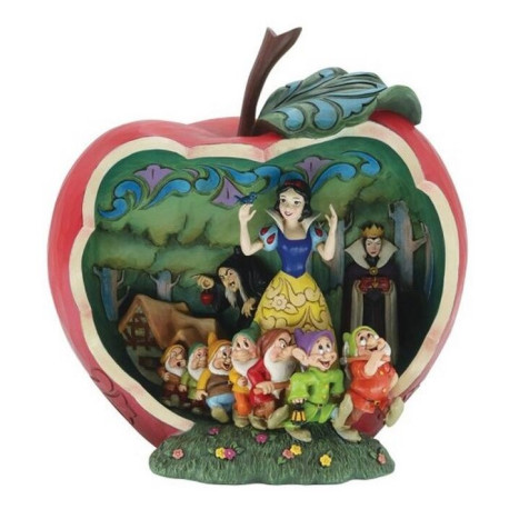 Figura decorativa en la Manzana de Blancanieves