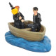 Figura Enesco Harry y Ron en bote Iluminada 