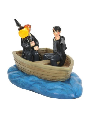 Figura decorativa Iluminada Harry y Ron en bote