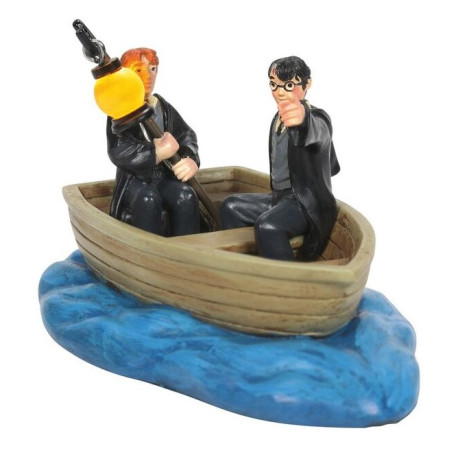 Figura decorativa Iluminada Harry y Ron en bote
