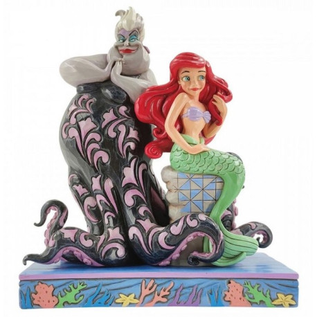 Figura decorativa La Sirenita Ariel y Úrsula