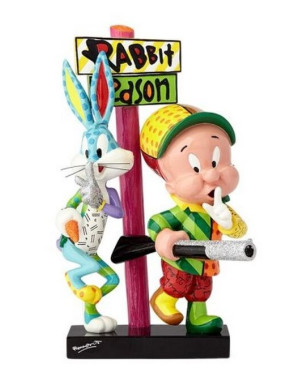 Figura decorativa Looney Tunes El Cazador y Bugs Bunny