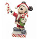 Figura Enesco Mickey con bastones de caramelo