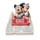 Figura decorativa Mickey & Minnie en trineo