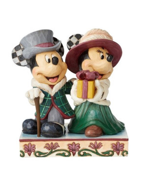 Figura Enesco Mickey & Minnie Victoriano
