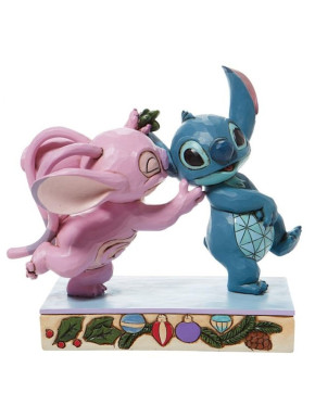 Figurine Disney Enesco de Stitch & Angel sous le gui
