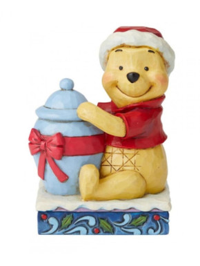Figura Enesco Winnie The Pooh en Navidad