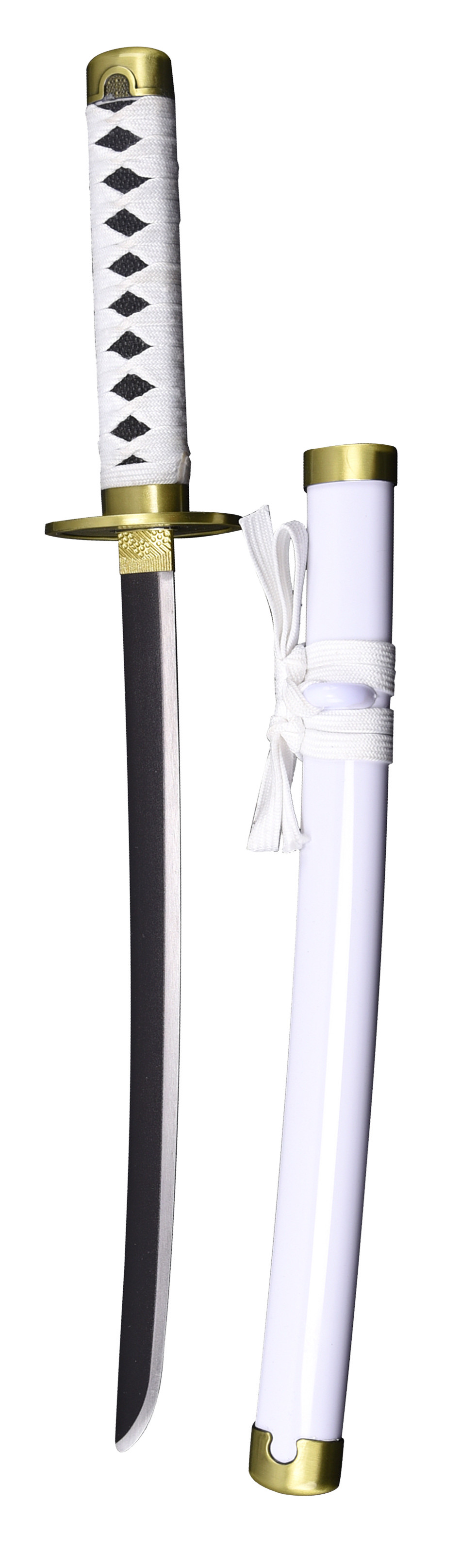 Japonês Azul Samurai Traje Com Espada Dupla Katana Metade Corpo — Foto ©  PixHound #390256366, image size:950x3229