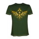 Camiseta Zelda verde Trifuerza Dorada Nintendo