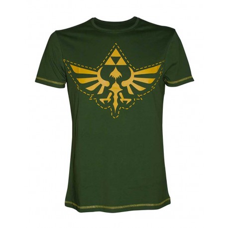 Camiseta Zelda verde Trifuerza Dorada Nintendo