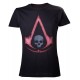 Assassins Creed camiseta negra y logo rojo