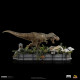 Parque Jurásico Estatua 1/20 Demi Art Scale T-Rex attacks Donald Gennaro 30 cm