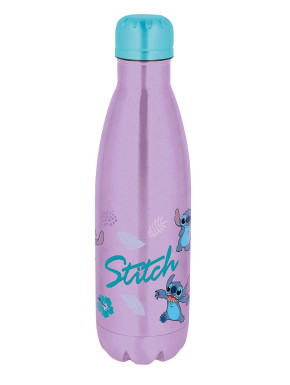 Botella metálica Rosa Stitch Lilo & Stitch Disney