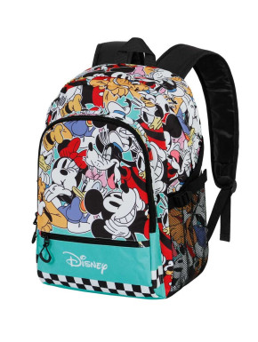 Mickey Mouse Squares Mochila Fight FAN 2.0, Azul