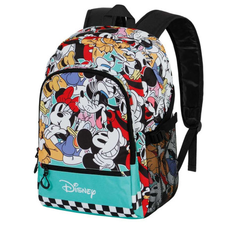 Mickey Mouse Squares Mochila Fight FAN 2.0, Azul