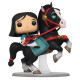 Mulan POP! Rides Vinyl Figura Mulan on Khan 18 cm
