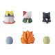 Naruto Shippuden Mega Cat Project Figuras Nyaruto! Once Upon A Time In Konoha Village Special Set 3 cm