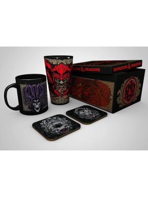 DUNGEONS & DRAGONS - Pck Glass XXL + Mug + 2 Coasters "Ampersand"