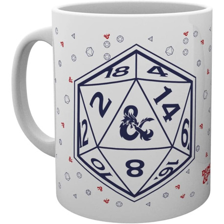 Tasse à dés Donjons et Dragons D20