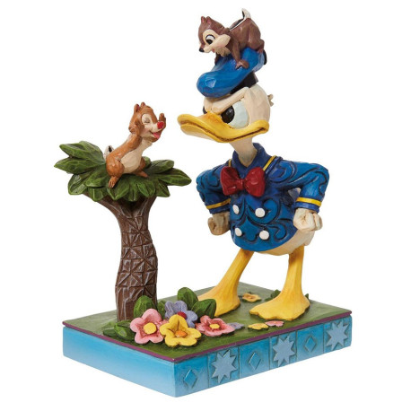 Figura decorativa Donal con Chip y Dale