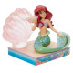 Figura decorativa La Sirenita Ariel con Concha