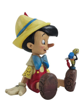 Figura Enesco de Pinocho y Pepito Grillo