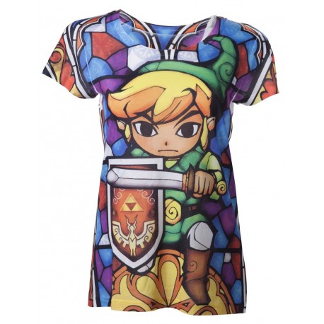 Camista Zelda ragazza in vetro colorato con colori a sublimazione