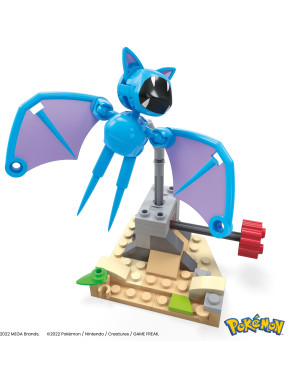 Pokémon Kit de Construcción Mega Construx Vuelo de medianoche de Zubat 11 cm