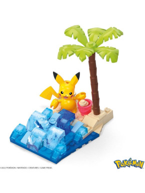 Kit construcción Pokémon Pikachu en la playa Mega construx