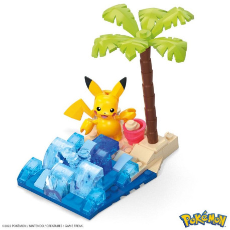 Kit construcción Pokémon Pikachu en la playa Mega construx