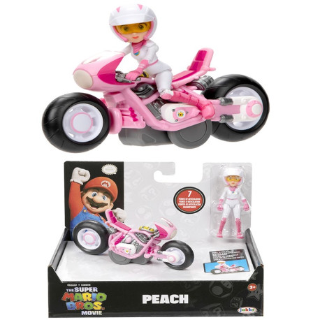 FIGURA SHERWOOD SUPER MARIO MOVIE PEACH WITH KART