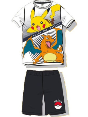 Pijama corto Pokémon Pikachu y Charizard