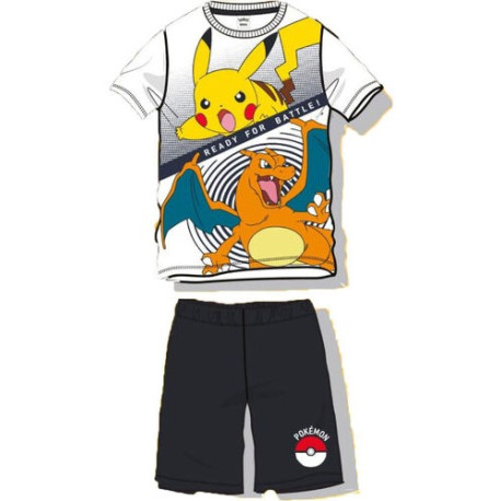 Pijama corto Pokémon Pikachu y Charizard
