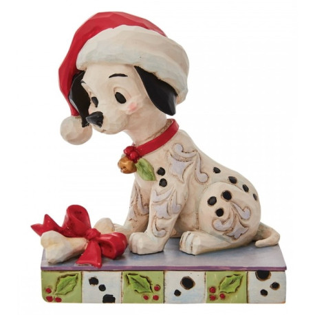 FIGURA DISNEY 101 DALMATAS LUCKY NAVIDAD COLECCION TRADITIONS