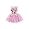 Conjunto de fita para a cabeça e tutu com brilhantes da Minnie