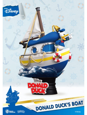 Figura Diorama Pato Donald en Barco D-Stage Disney