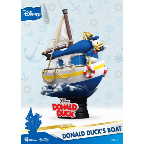Figura Diorama Pato Donald en Barco D-Stage Disney
