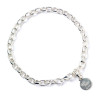 Pulseira de prata com pingentes Harry Potter