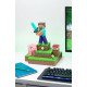 Lampe diorama Steve Minecraft