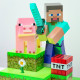 Lampe diorama Steve Minecraft