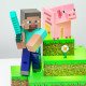 Lampe diorama Steve Minecraft