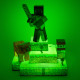 Lampe diorama Steve Minecraft