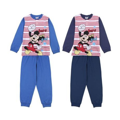 PIJAMA LARGO SINGLE JERSEY ALGODÓN MICKEY